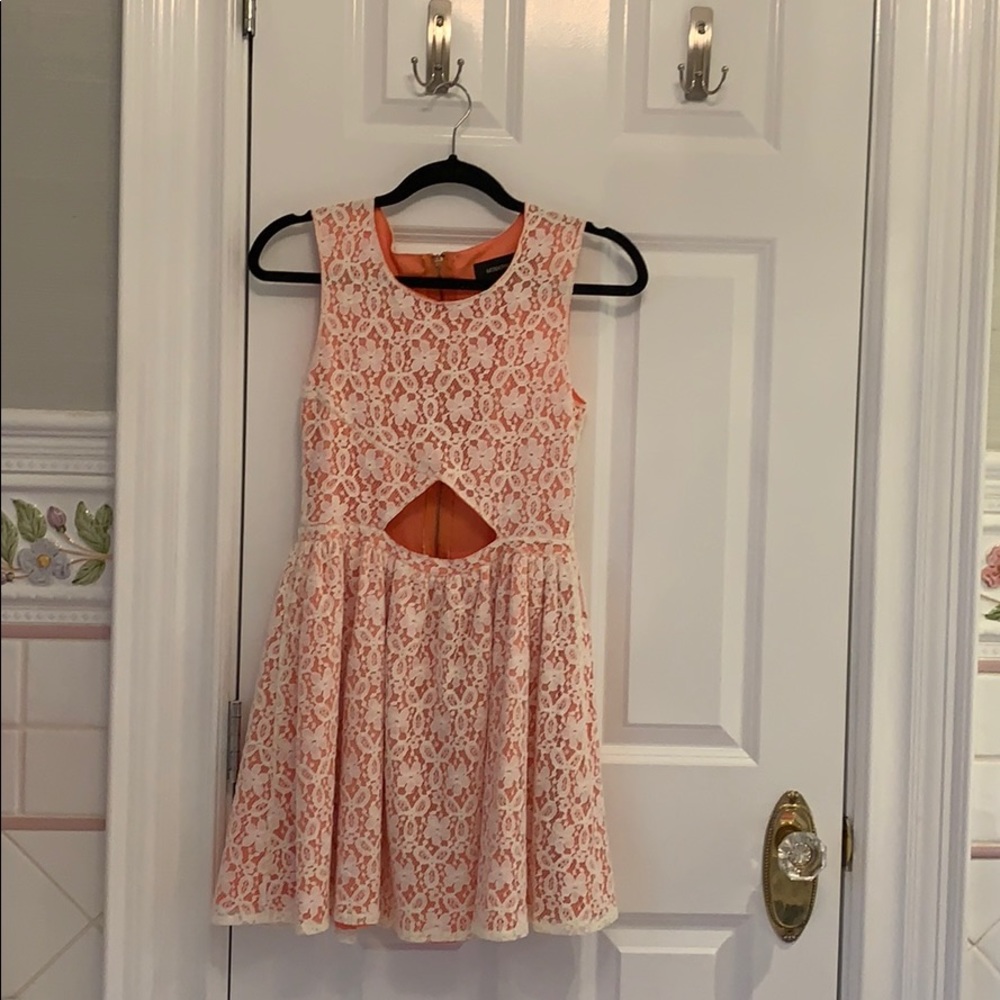 Cutout Lace Skater Dress